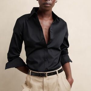 Banana Republic Non-Iron Fitted Shirt Size 0